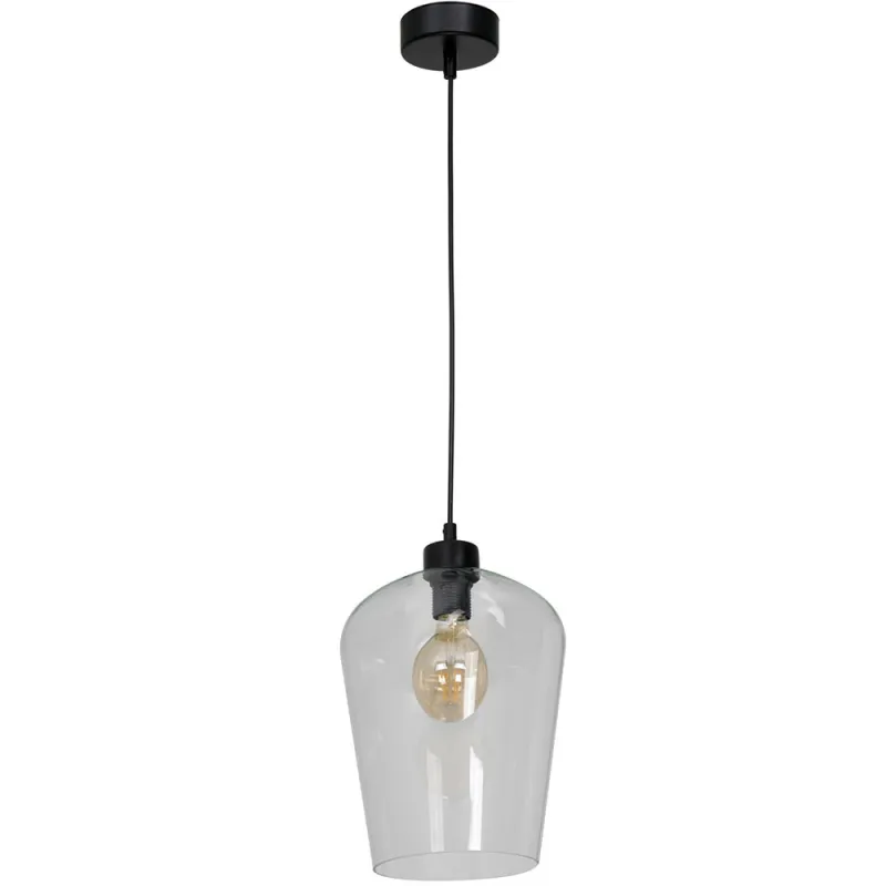 Pendul SANTIAGO Milagro Modern, E27, Negru, MLP6605, Polonia