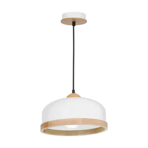 Pendul Studio White Milagro Modern, E27, Alb/Natural, MLP8848, Polonia