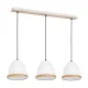Suspensie Studio White Milagro Modern, E27, Alb/Natural, MLP8850, Polonia