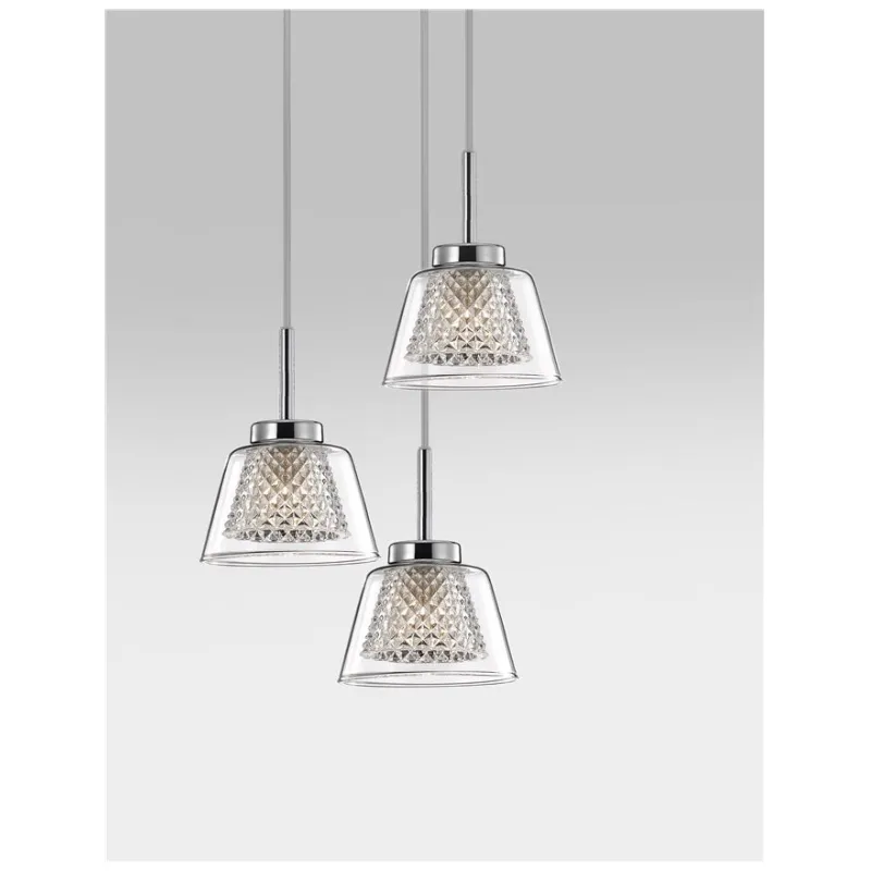 Pendul 1300301301 Boccale Nova Luce, Modern, G9, Crom