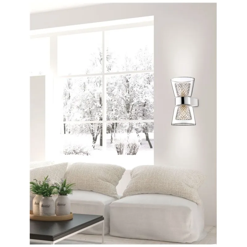 Aplica 1300301312 Boccale Nova Luce, Modern, G9, Crom