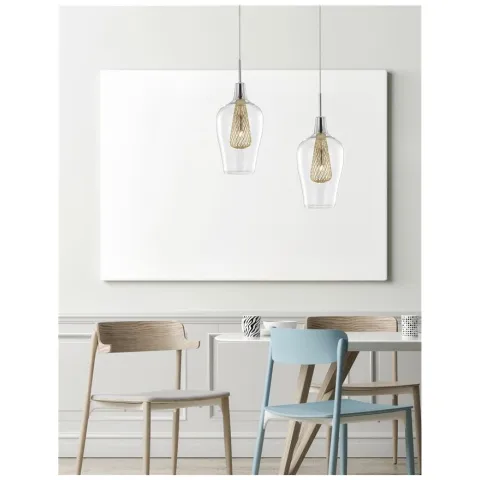 Pendul 1500202831 Filo Nova Luce, Modern, G9, Crom