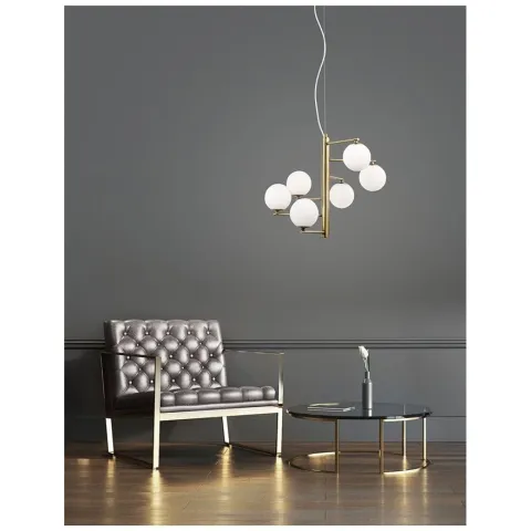 Lustra 1700306001 Agrigento Nova Luce, Clasic, G9, Opal