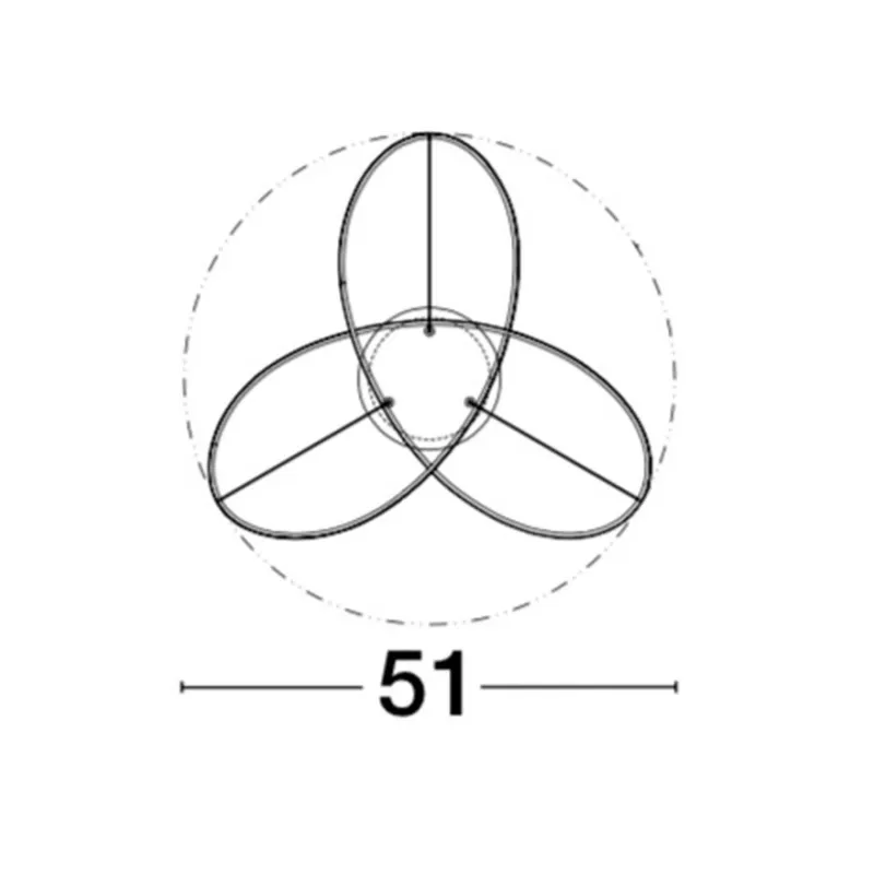 Plafoniera 1701101004 Fusion Nova Luce, Modern, Led, Auriu
