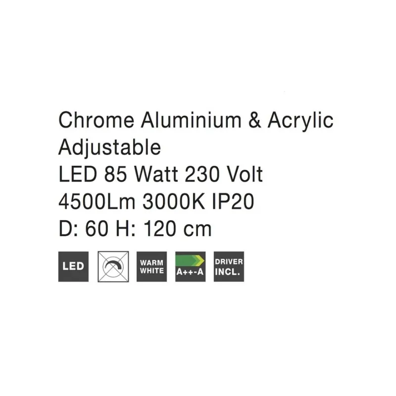 Lustra 17222003 D Aria Nova Luce, Modern, Led, Crom