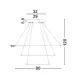 Lustra 17222004 Aria Nova Luce, Modern, Led, Crom