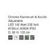 Lustra 17222004 Aria Nova Luce, Modern, Led, Crom