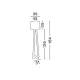 Lampadar 40202 Alma Nova Luce, Natural, E27, Negru