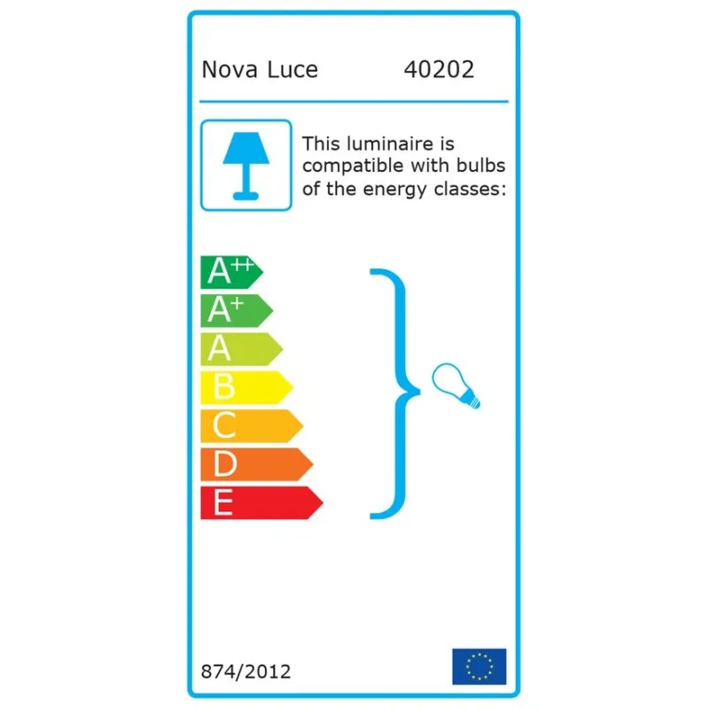 Lampadar 40202 Alma Nova Luce, Natural, E27, Negru