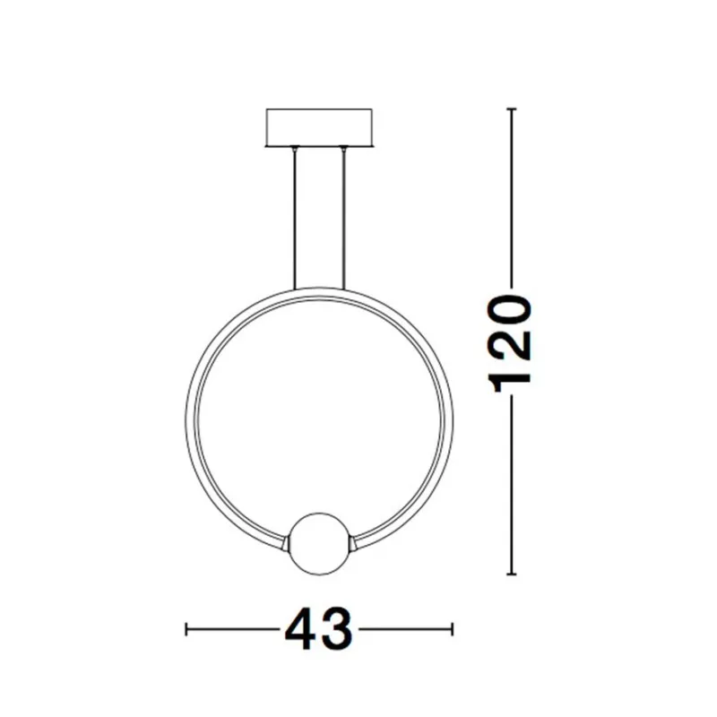 Suspensie CELIA Nova Luce Modern, Led, 9820604, Grecia