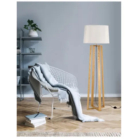 Lampadar 60202 Alma Nova Luce, Natural, E27, Negru