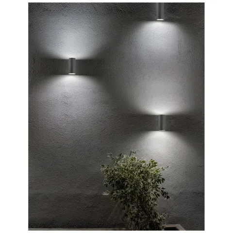 Aplica Exterior 710022 Nero Nova Luce, Modern, Gu10, Gri