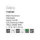 Aplica 7140181 Sicily Nova Luce, Modern, Led, Negru