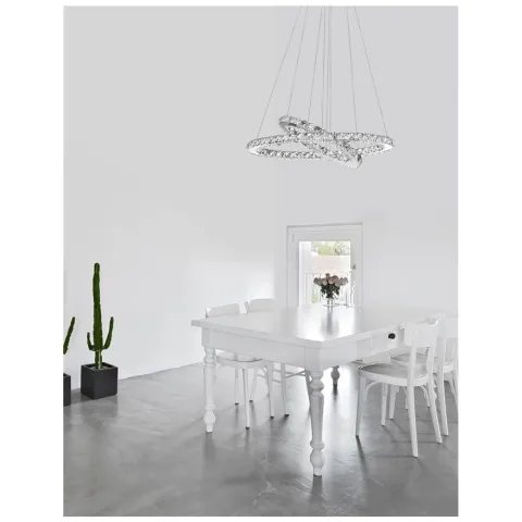 Candelabru 7403001 Celine Nova Luce, Clasic, Led, Crom