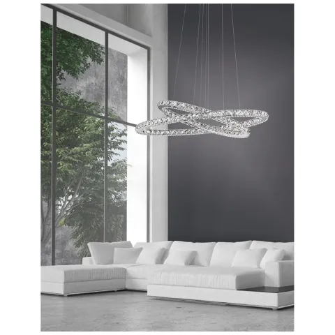 Candelabru 7403002 Celine Nova Luce, Clasic, Led, Crom