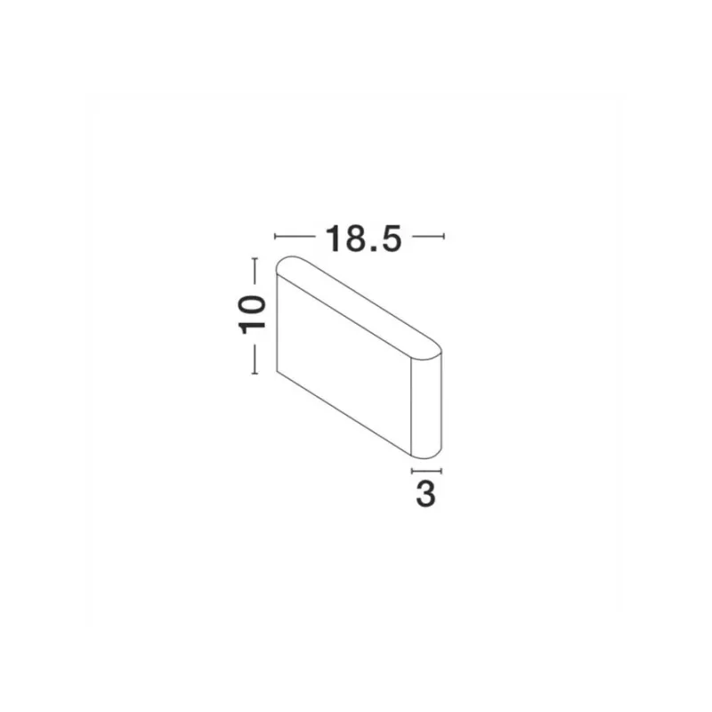 Aplica Exterior 740403 Soho Nova Luce, Modern, Led, Alb