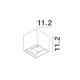 Aplica Exterior 747406 Como Nova Luce, Modern, Led, Alb