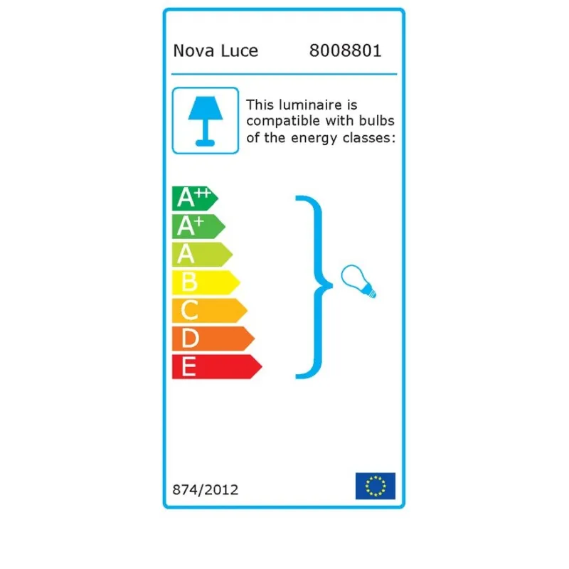 Sistem suspensie Șina 1 Fază 8008801 2-Wires Track Nova Luce, Gu10