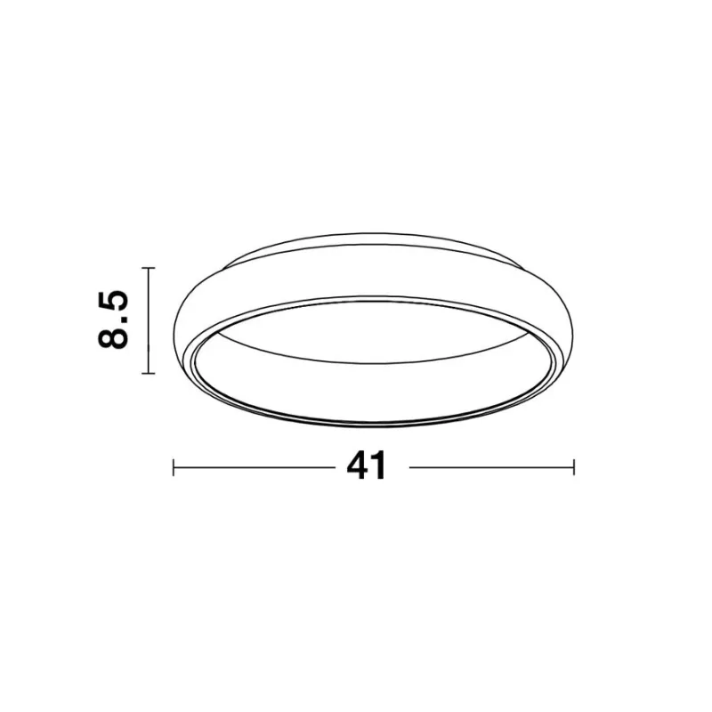 Plafoniera 8105605 Albi Nova Luce, Modern, Led, Alb