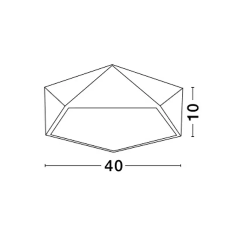 Lustra Plafon 8186203 Darius Nova Luce, Modern, E27, Alb