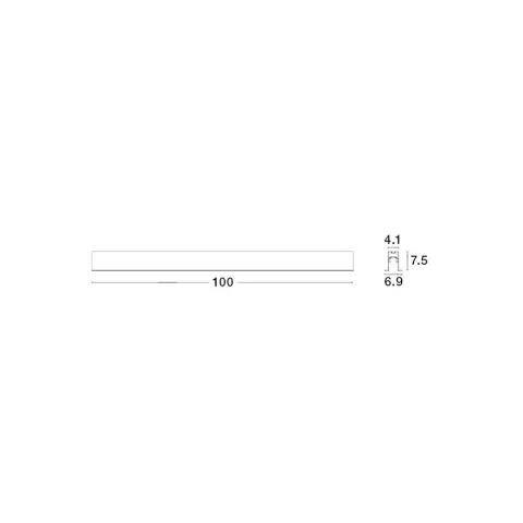 Conector Alimentare Șina Magnetică 8252002 Buxton Magnetic Nova Luce