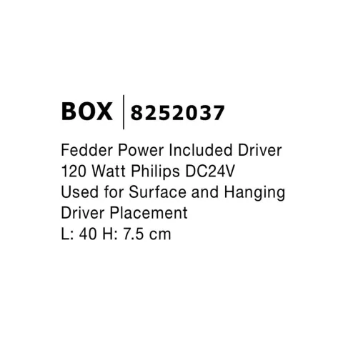 Driver Șina Magnetică Externă 8252037 Buxton Magnetic Nova Luce