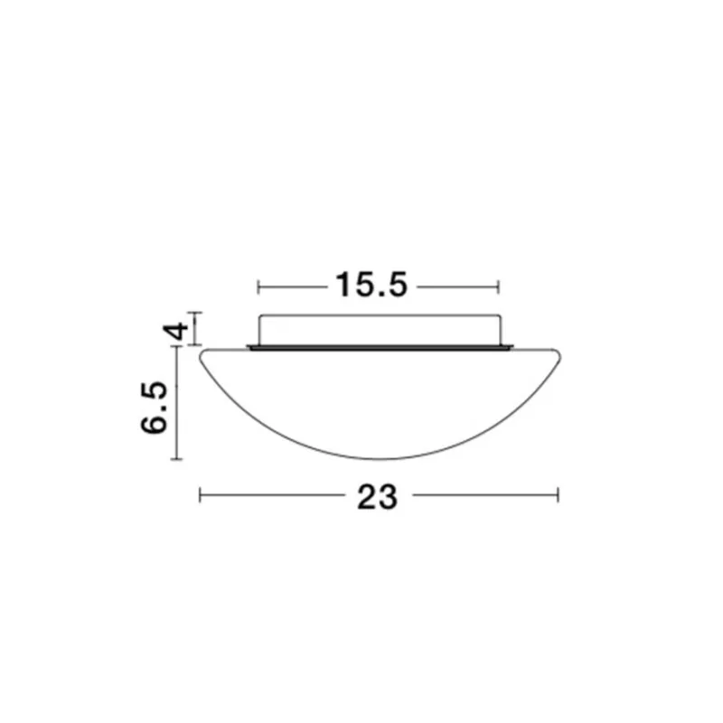Aplica Baie 832401 Brest Nova Luce, Modern, E27, Alb