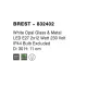 Aplica Baie 832402 Brest Nova Luce, Modern, E27, Alb