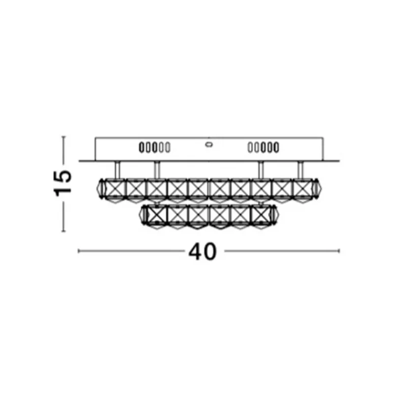 Plafoniera 83399203 Quentin Nova Luce, Clasic, Led, Alb
