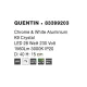 Plafoniera 83399203 Quentin Nova Luce, Clasic, Led, Alb