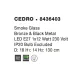 Pendul 8436403 Cedro Nova Luce, Modern, E27, Negru