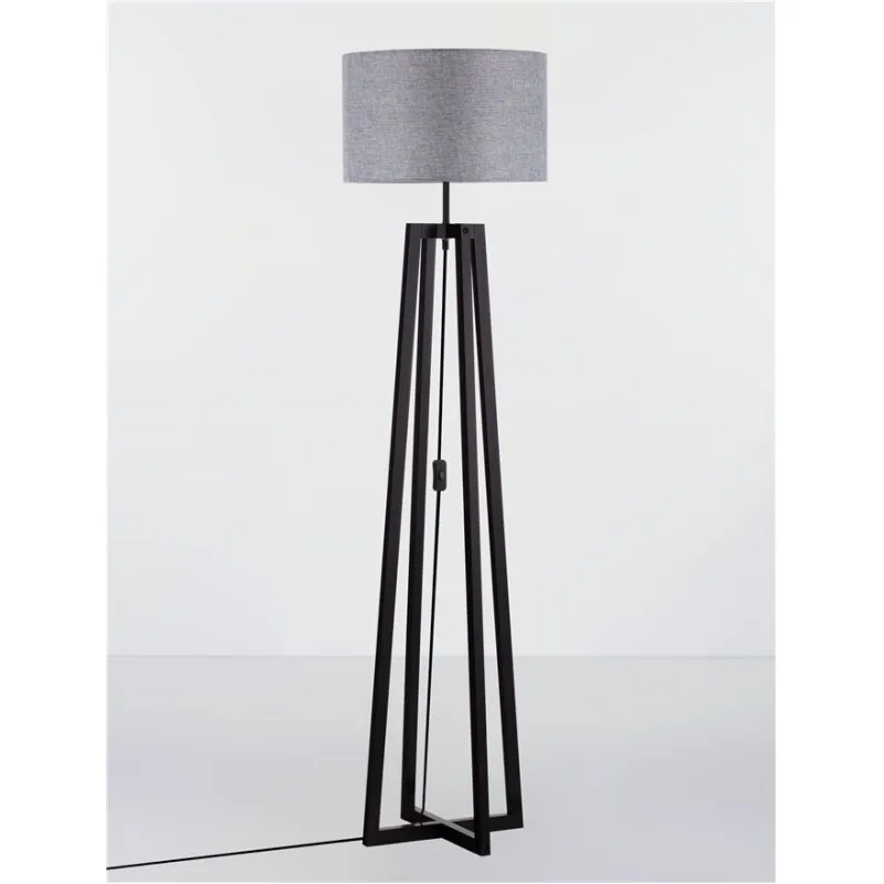 Lampadar 9001082 Artis Nova Luce, Natural, E27, Negru