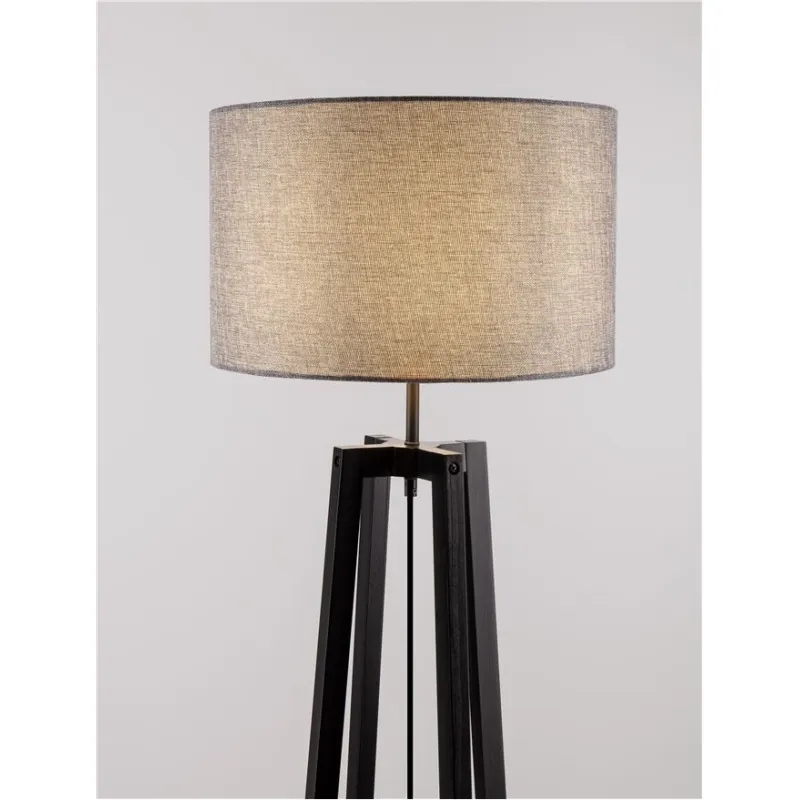 Lampadar 9001082 Artis Nova Luce, Natural, E27, Negru