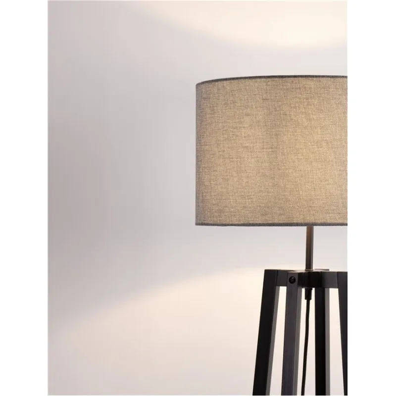 Lampadar 9001082 Artis Nova Luce, Natural, E27, Negru