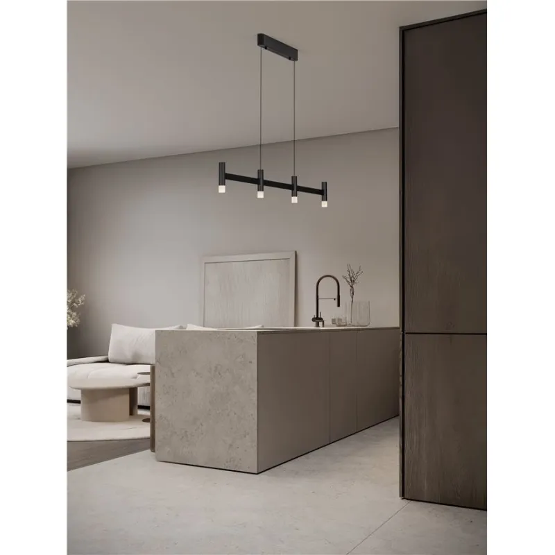 Lustra 9002092 Poetic Nova Luce, Modern, Led, Negru