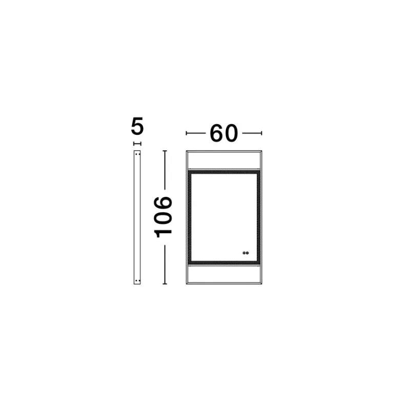 Aplica Baie 9006024 Doul Nova Luce, Modern, Led, Negru