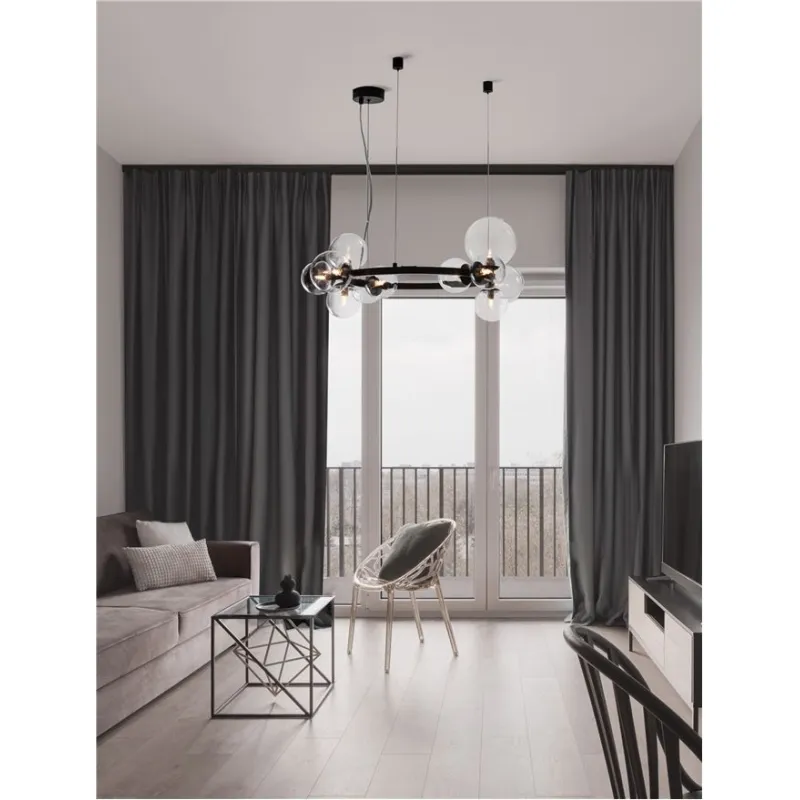 Lustra 9009249 Odillia Nova Luce, Modern, G9, Negru