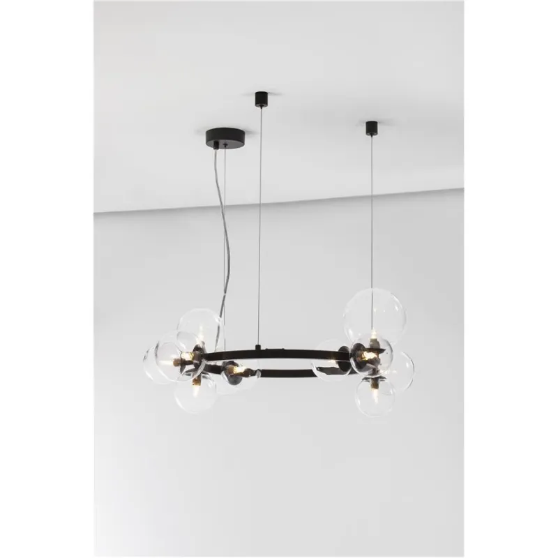 Lustra 9009249 Odillia Nova Luce, Modern, G9, Negru