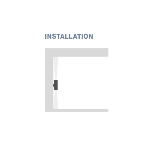 Aplica Exterior 9010009 Alp Nova Luce, Modern, Led, Negru