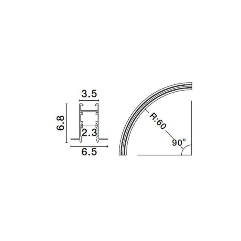 Șina Magnetică 9010191 Breda Magnetic Nova Luce