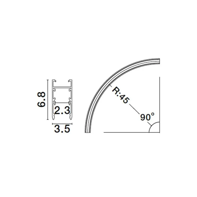 Șina Magnetică 9010192 Breda Magnetic Nova Luce