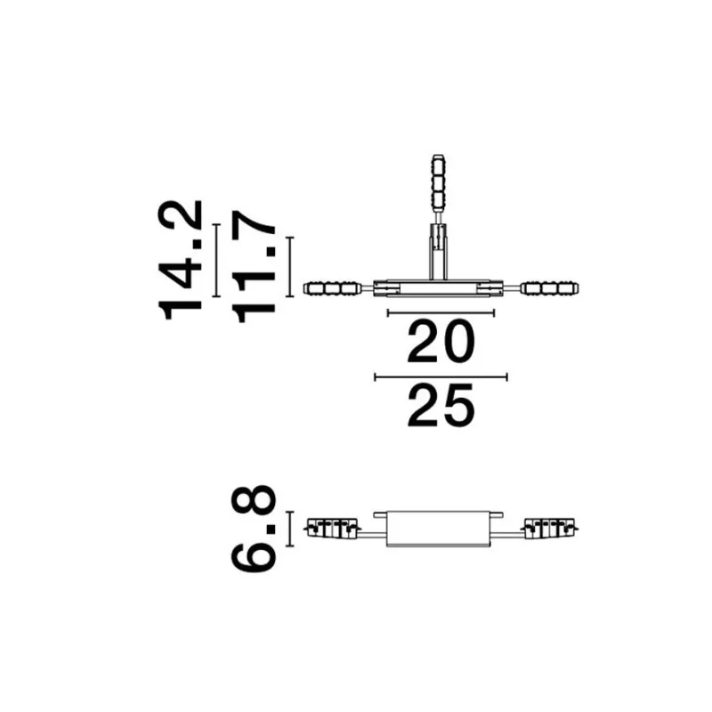 Prelungitor Electric Șina Magnetică 9010201 Breda Magnetic Nova Luce