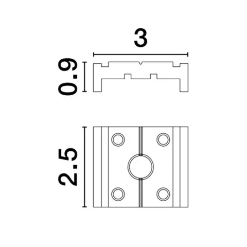 Accesoriu Șina Magnetică 9010211 Breda Magnetic Nova Luce