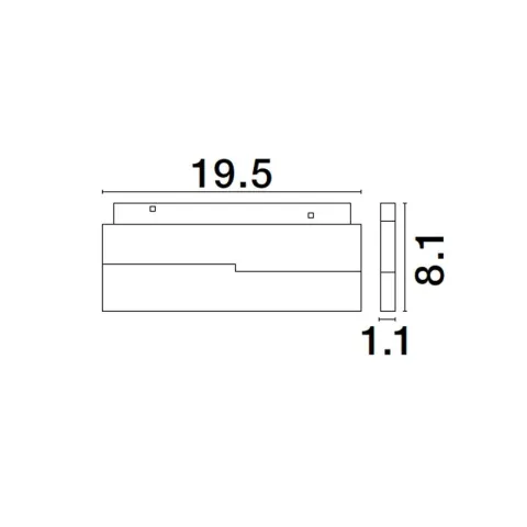 Downlight Șina Magnetică Slim 9010302 Ultra Slim Magnetic Nova Luce