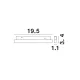 Șina Magnetică Slim 9010308 Ultra Slim Magnetic Nova Luce