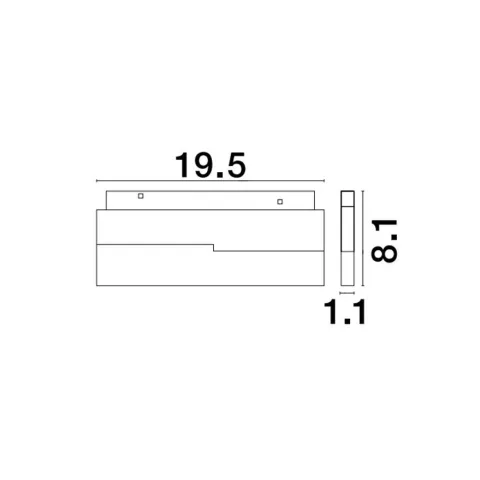 Șina Magnetică Slim 9010309 Ultra Slim Magnetic Nova Luce