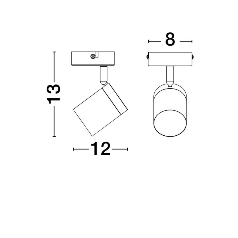 Downlight Aplicat 9011313 Alma Nova Luce, Gu10