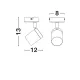 Downlight Aplicat 9011313 Alma Nova Luce, Gu10