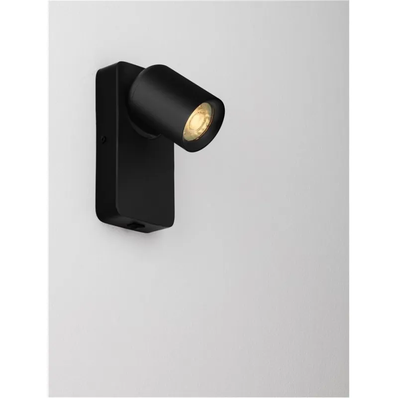 Aplica 9011338 Cosmina Nova Luce, Modern, Gu10, Negru