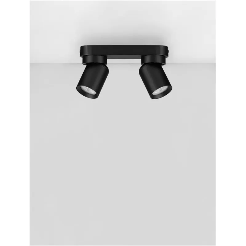 Plafoniera 9011340 Amecy Nova Luce, Modern, Gu10, Negru